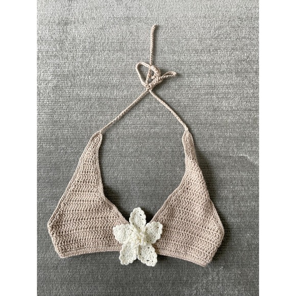 Meshki Tops - Meshki Halter Top Women S Crochet Boho Bralette Coquette Femme Festival Resort